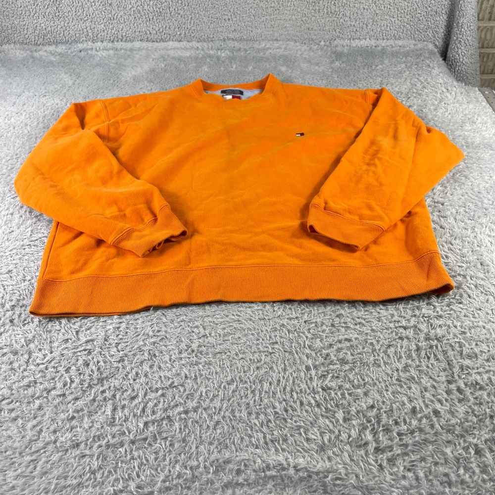 Tommy Hilfiger Orange Crew Neck Sweatshirt XL